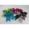 Zebra Glitter Twister Hair Bow